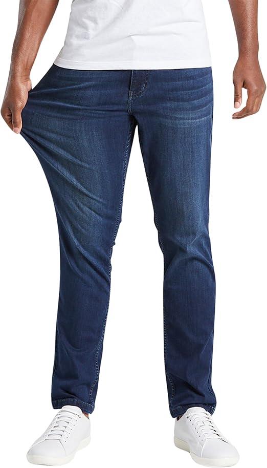 Mugsy Mens Jeans, Classic Fit, Stretch Denim Jeans for Men, Comfortable, 4-Way Stretch, Flexible Pants, Size Up If Needed photo